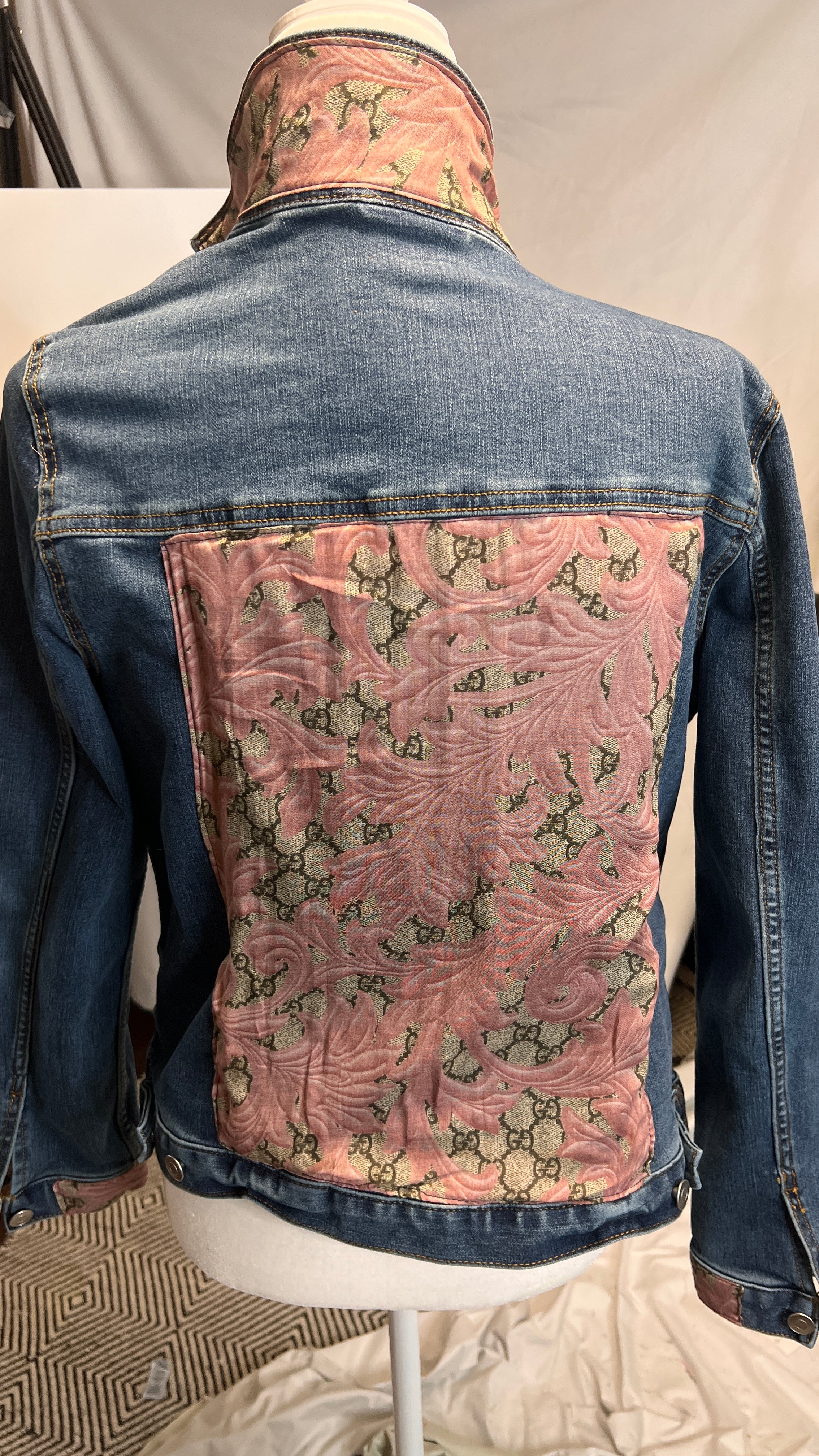 𝐋𝐕 Floral twig denim coat : r/FashionReproduction