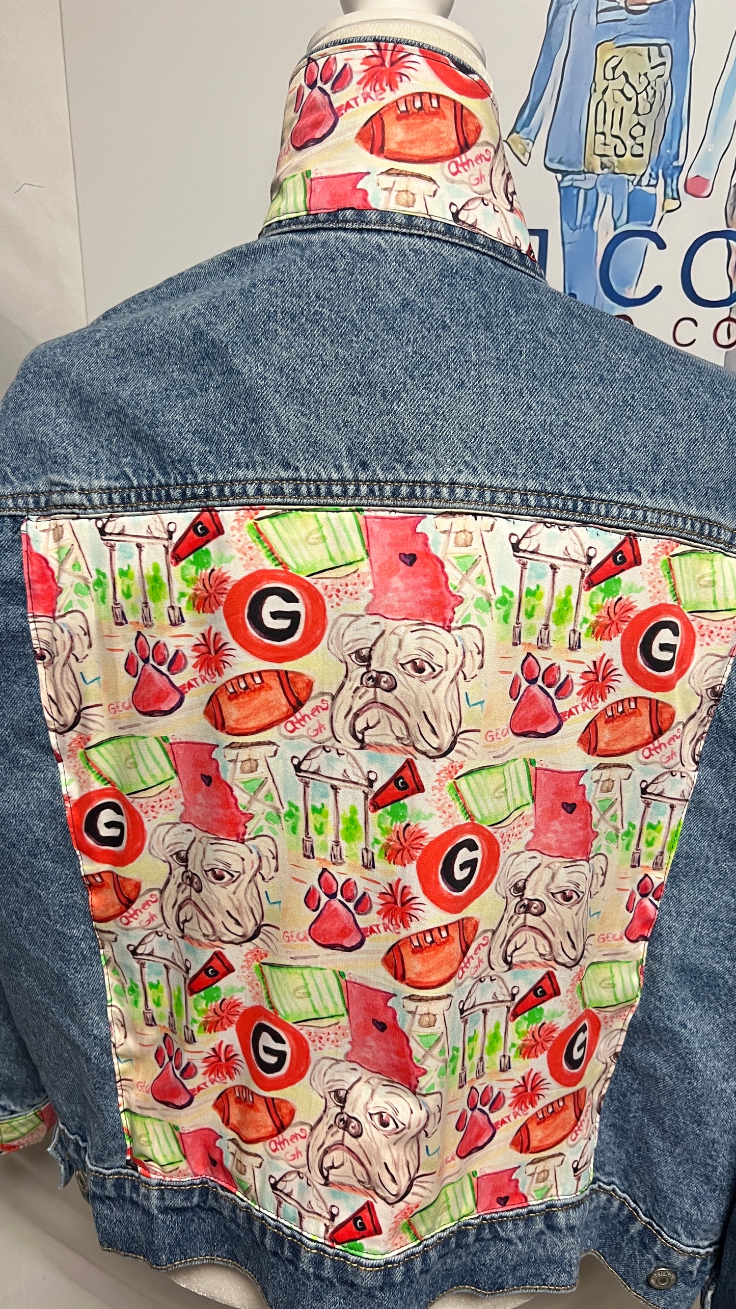 Georgia Go Dawgs Denim Jacket