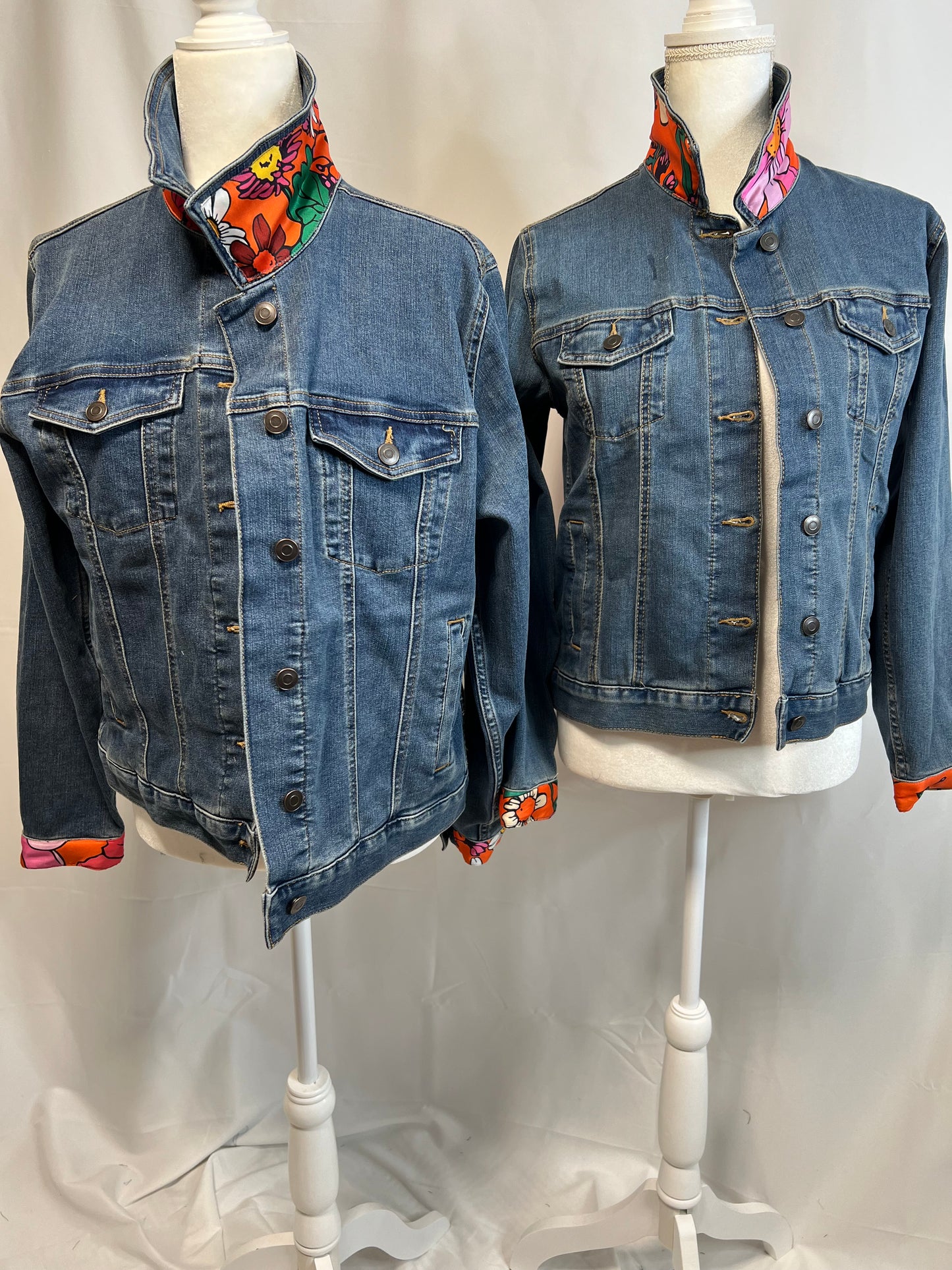 Orange Delight Denim Jacket