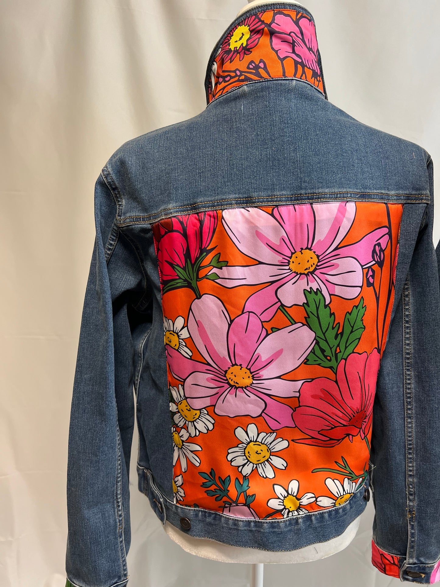 Orange Delight Denim Jacket