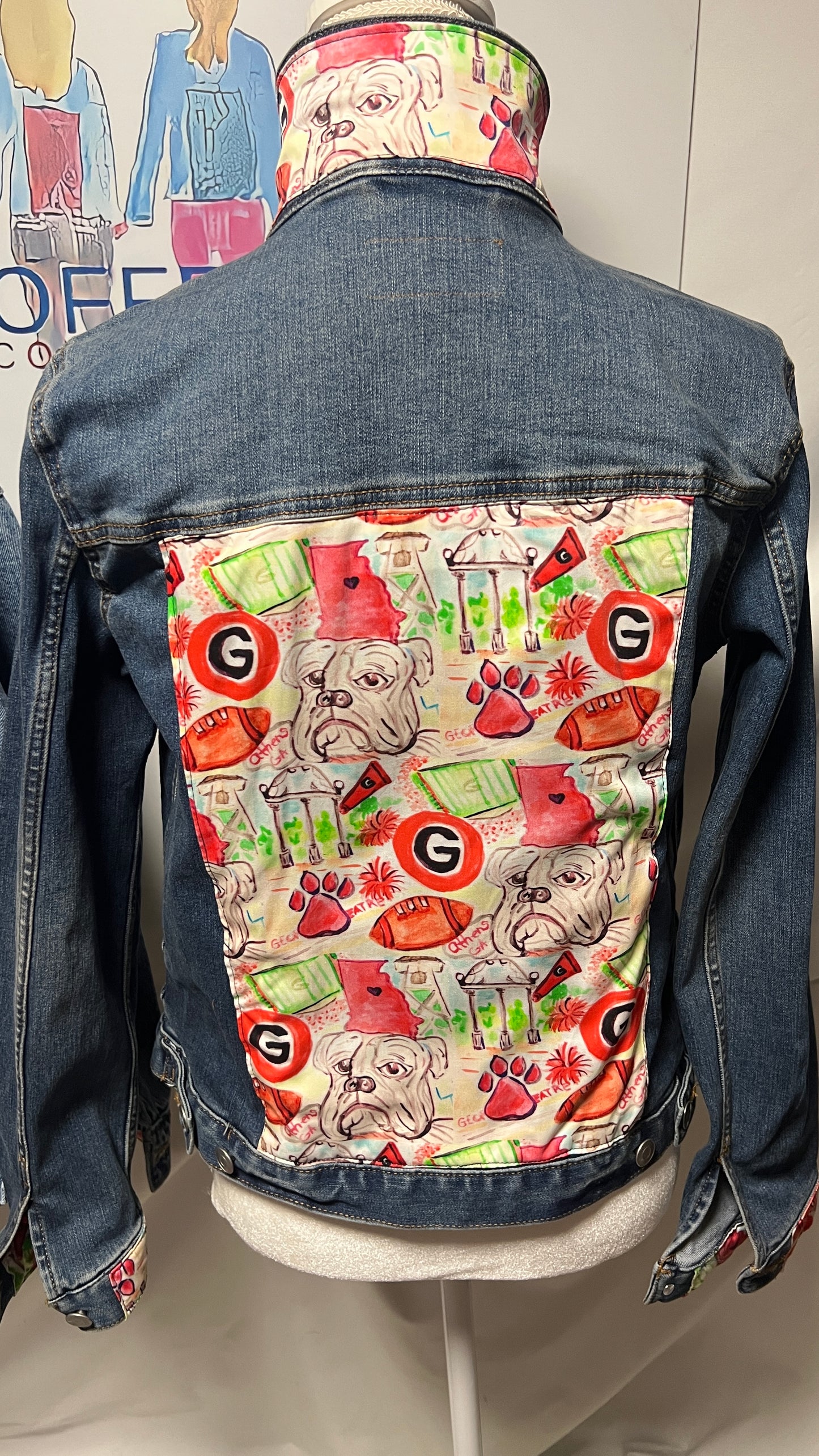 Georgia Go Dawgs Denim Jacket