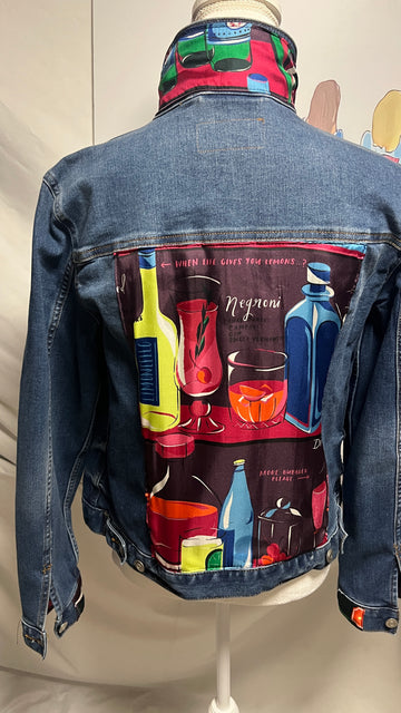 Louis Vuitton Designer Denim Scarf Jacket
