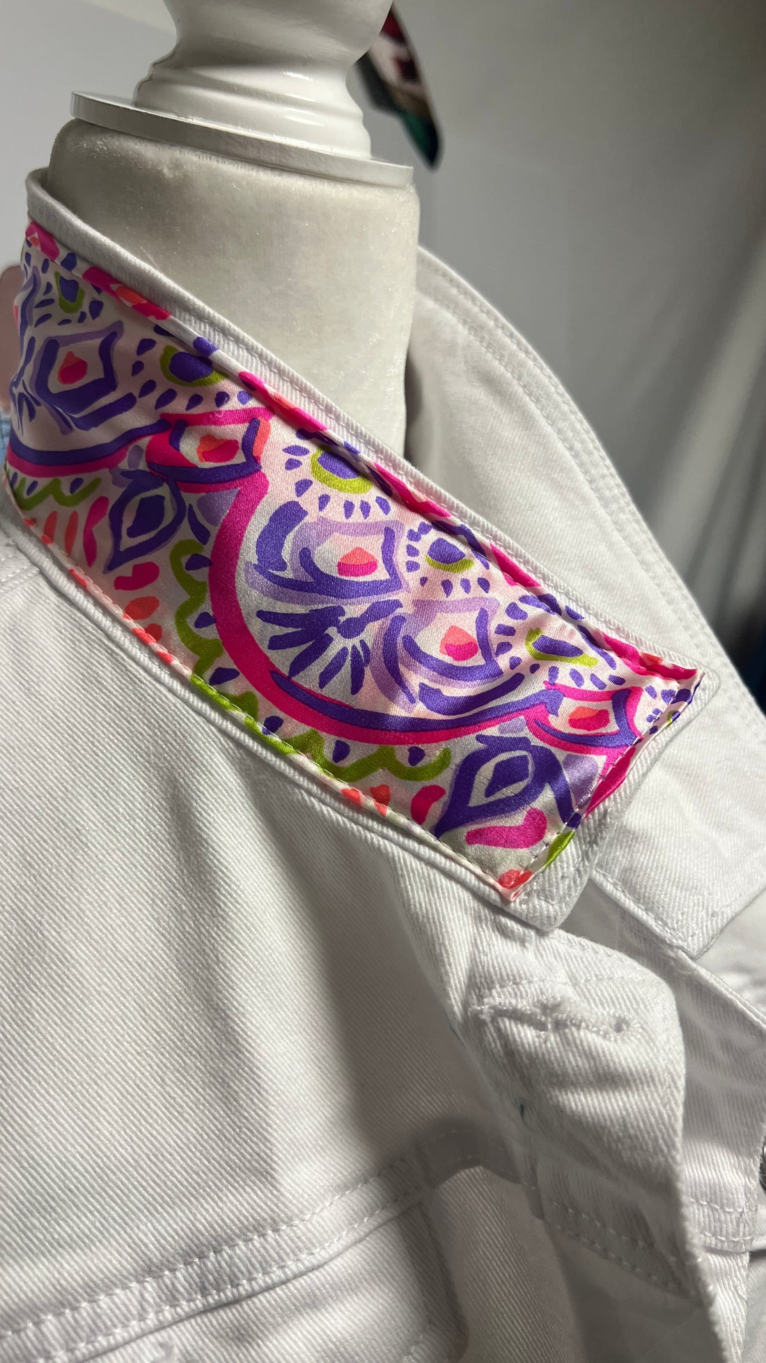 lilly pulitzer white denim jacket